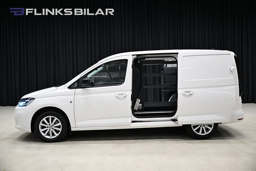 Bild 4 av Volkswagen Caddy Cargo Maxi DSG 122HK Nedlackad|LED|Inredd|Dubbeldörr|Leasbar|SeUtr