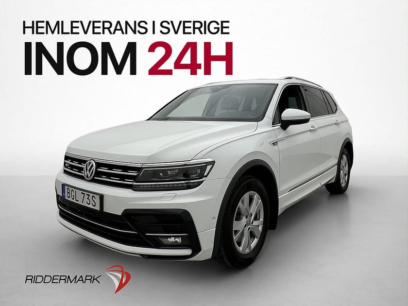 Bild 1 av Volkswagen Tiguan Allspace 5-sätes TDI 4M R-Line Pano Värm 360° Drag
