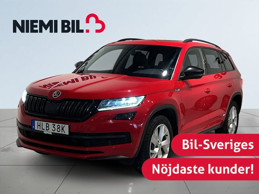 Bild 1 av Škoda Kodiaq 7-Seater Skoda 7-sits 2.0 4x4 Sportline Drag Skinn Pano Canton SoV