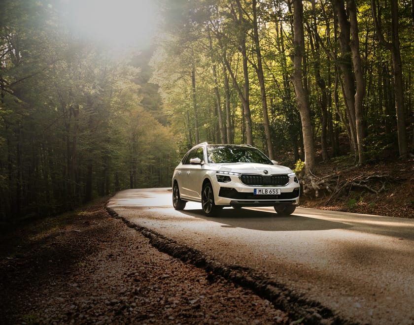 Nya Škoda Kamiq bakgrundsbild