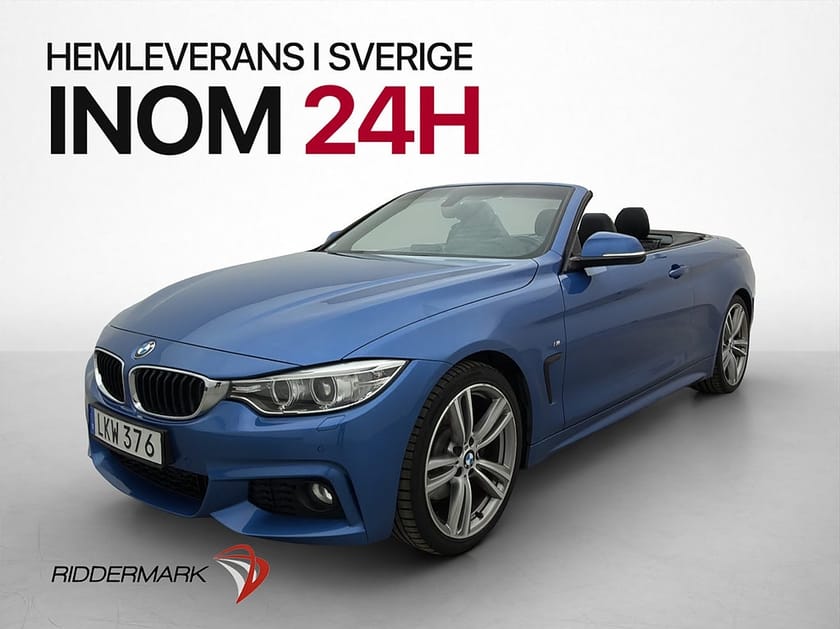 Bild 3 av BMW 428i Convertible 428 Cab M Sport Hardtop HiFi P-Sensorer Skinn Elstolar