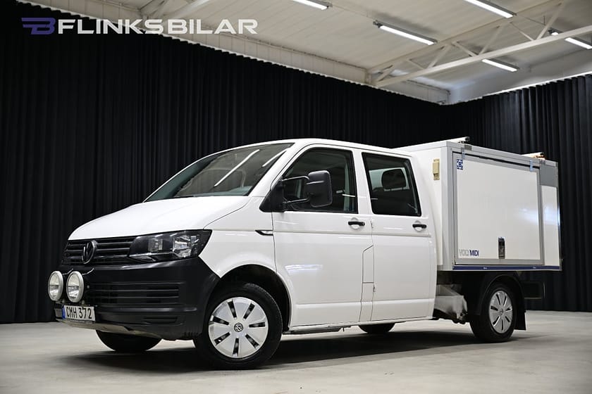 Bild 1 av Volkswagen Transporter Chassi Dubbelhytt 4Motion 150HK Dubbelhytt|Kåpa|Drag|Värmare|Moms|SeUtr!!