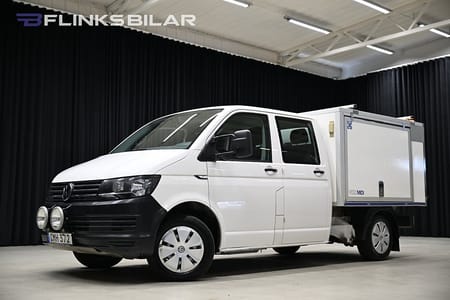 Volkswagen Transporter Chassi Dubbelhytt 4Motion 150HK Dubbelhytt|Kåpa|Drag|Värmare|Moms|SeUtr!!