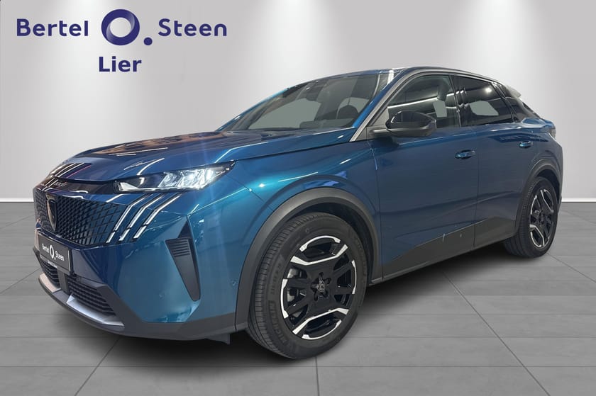 Bilde 1 av Peugeot E-3008 Allure 2024 –lav km|Varmepumpe| Blå Obsession Metallic