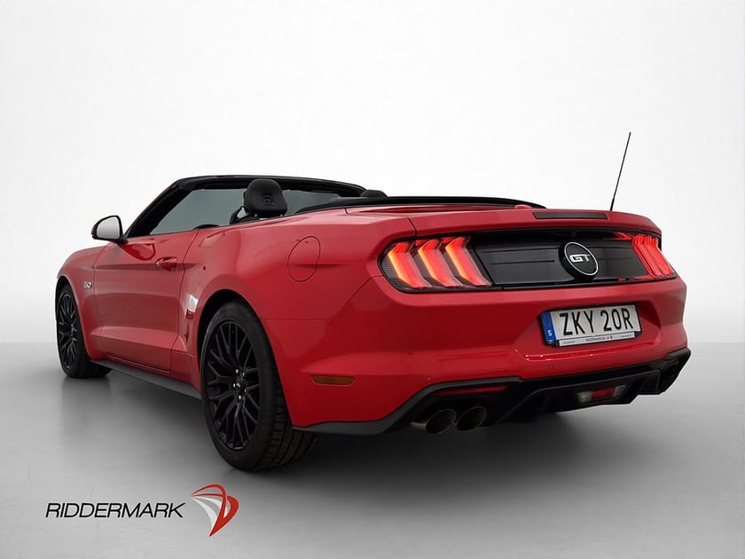Bild 4 av Ford Mustang GT Cabriolet Convertible 450hk B&O Kamera CarPlay Sv.Såld