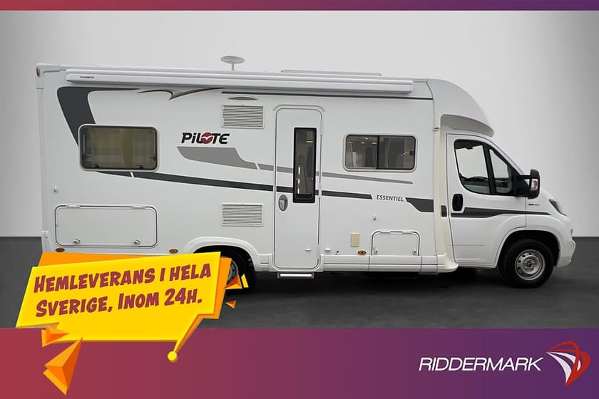 Bild 3 av Pilote Campervan Fiat P716 2019 3345mil AC Solcell Stödben 5-sits