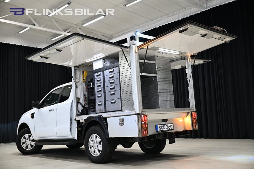 Bild 5 av Ford Ranger SuperCab 170HK Automat|Servicebil|Kåpa|Inredd|Leasbar|SeUtr!