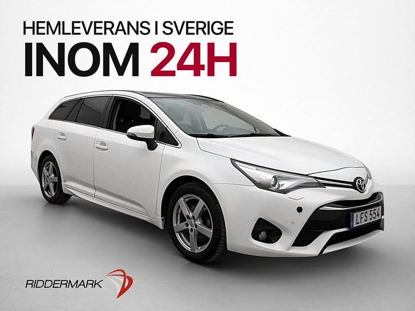Bild 1 av Toyota Avensis Kombi 143hk Värmare Drag Kamera Pano Skinn