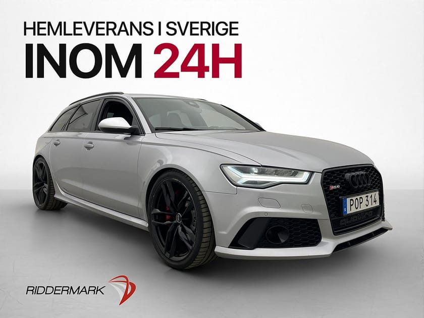 Bild 1 av Audi RS 6 Avant RS6 4.0 V8 560hk Q BOSE Dragkrok Kamera Svensksåld