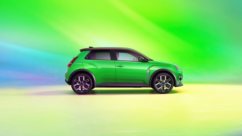 Nya Renault elbilar i lager bakgrundsbild