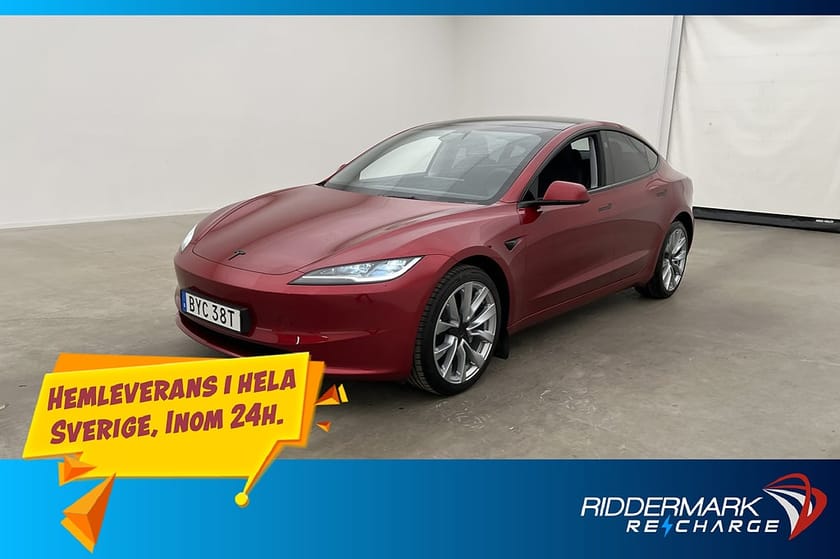 Bild 1 av Tesla Model 3 Long Range AWD Autopilot Rattvärme Sv.Såld