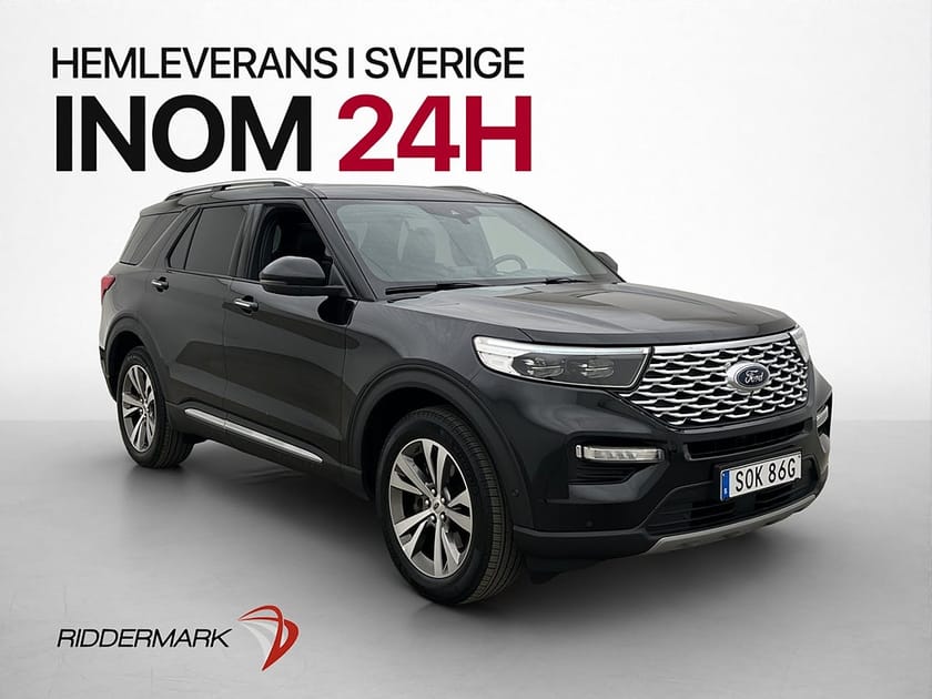 Bild 1 av Ford Explorer Plug-In Hybrid 457hk AWD Platinum 7-Sits Pano B&O 360