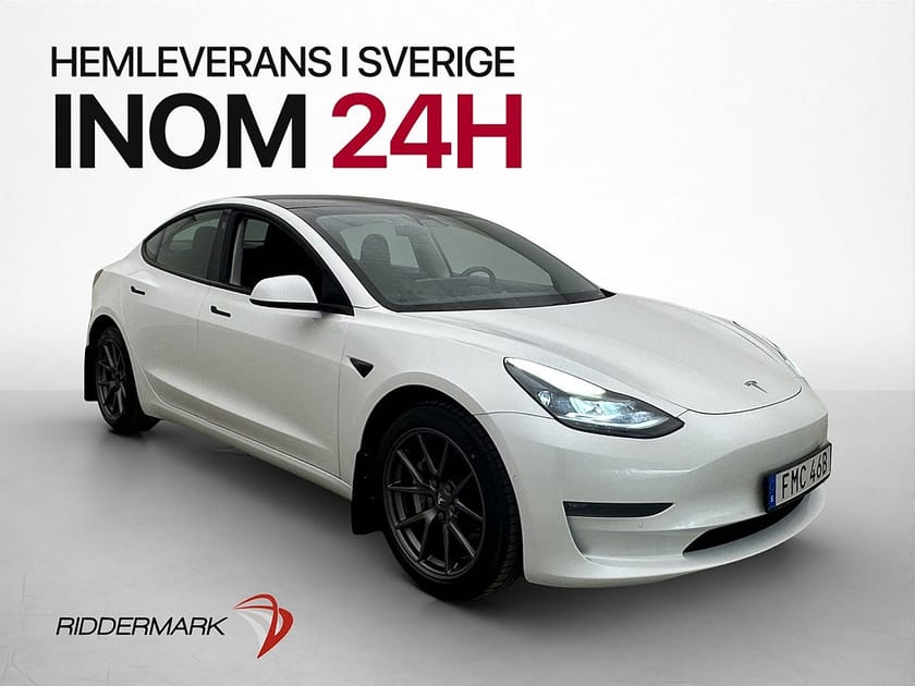 Bild 1 av Tesla Model 3 Long Range AWD Autopilot Pano Svensksåld