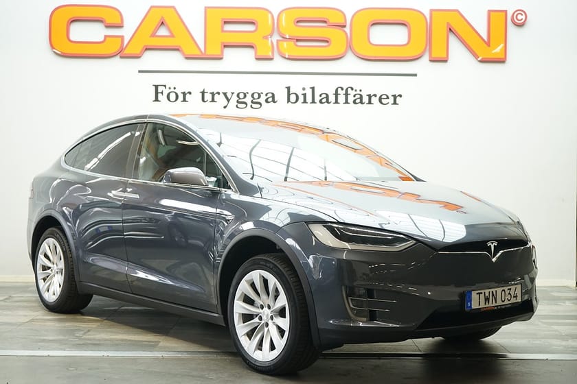 Bild 1 av Tesla Model X 90D AWD 6-sits Leasebar Pano Summon Luftfjädring