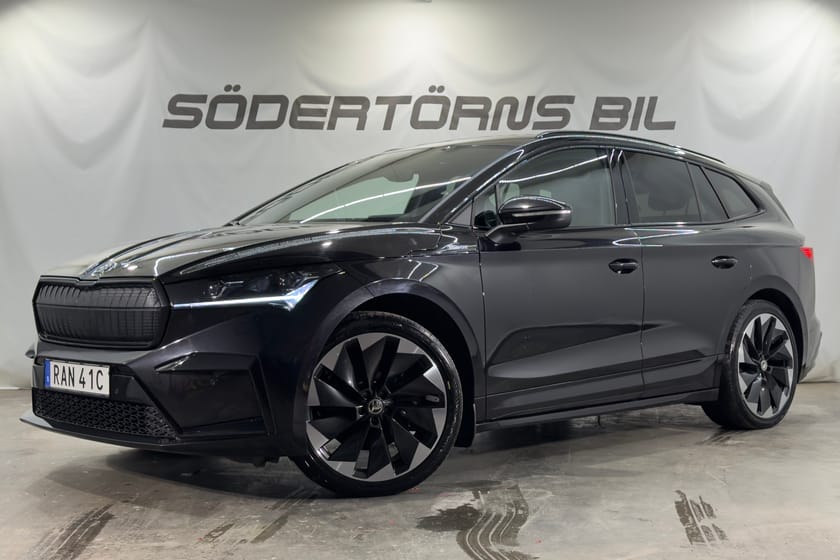 Bild 1 av Škoda Enyaq iV 80x SPORTLINE VPUMP 12 MÅN GARANTI VINTERDÄCK MOMSBIL