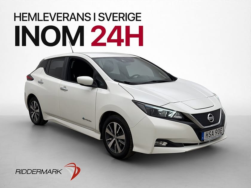 Bild 1 av Nissan Leaf 40 kWh Acenta Kamera Navi Rattvärme Adaptiv-Fart