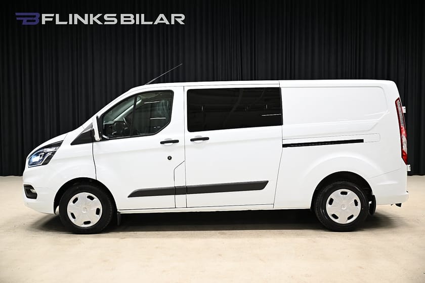 Bild 2 av Ford Transit Custom 340 Crew Van 170HK Automat|Dubbelhytt|LED|Dubbeldörr|Leasbar