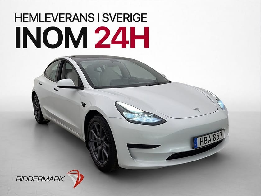 Bild 1 av Tesla Model 3 Standard Range Värmepump Autopilot Panorama