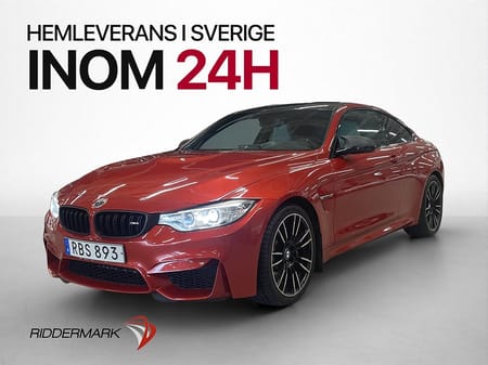BMW M4 Coupé 431hk Kolfiber HUD Skinn Elstol Navi HiFi