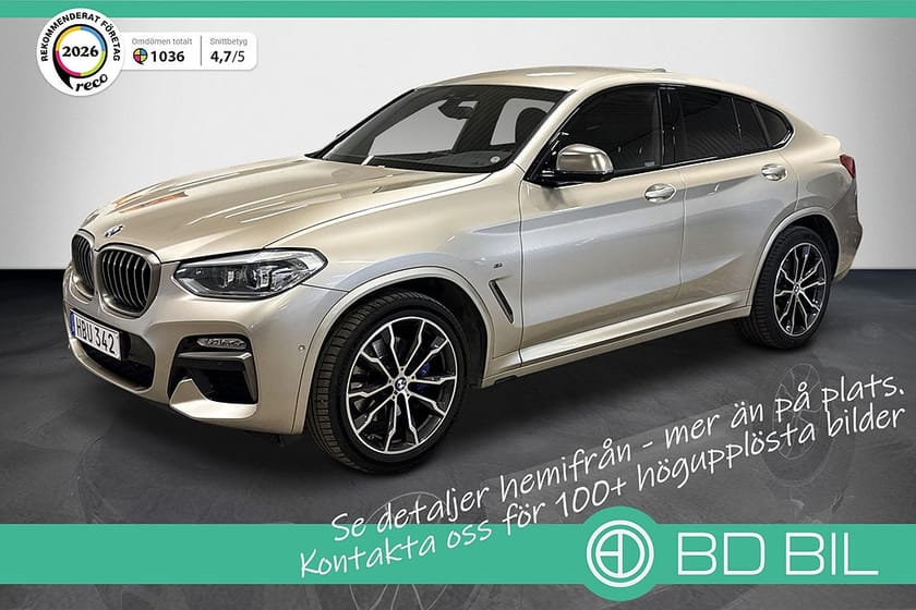 Bild 1 av BMW X4 M40d M-SPORT VÄLSERVAD 360 KAMERA DRAG