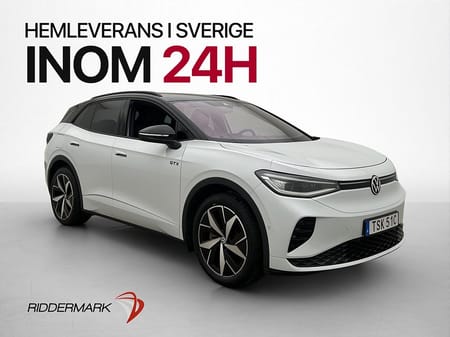 Volkswagen ID.4 GTX 77 kWh Dragkrok Kamera Rattvärme CarPlay