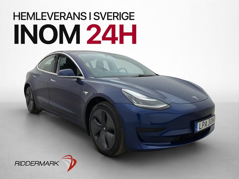 Bild 1 av Tesla Model 3 Standard Range Plus 325hk Dragkrok Pano Kamera