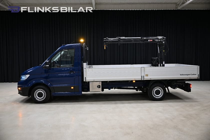 Bild 1 av Volkswagen Crafter Chassi 4Motion 177HK L4 Automat|Flak|HIAB|Kranbil|Moms|SeUtr!