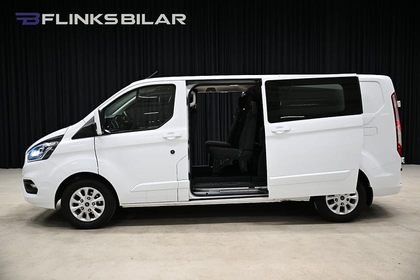 Bild 4 av Ford Transit Custom 340 Crew Van 170HK Automat|Dubbelhytt|CrewVan|LED|Nedlackad