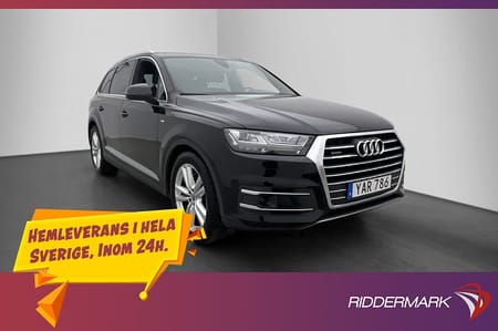 Audi Q7 3.0 TDI Q S-Line 7-Sits Panorama Drag Kamera Cockpit