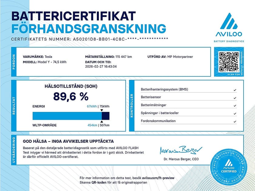 Bild 2 av Tesla Model Y Long Range AWD Autopilot Panorama 514hk