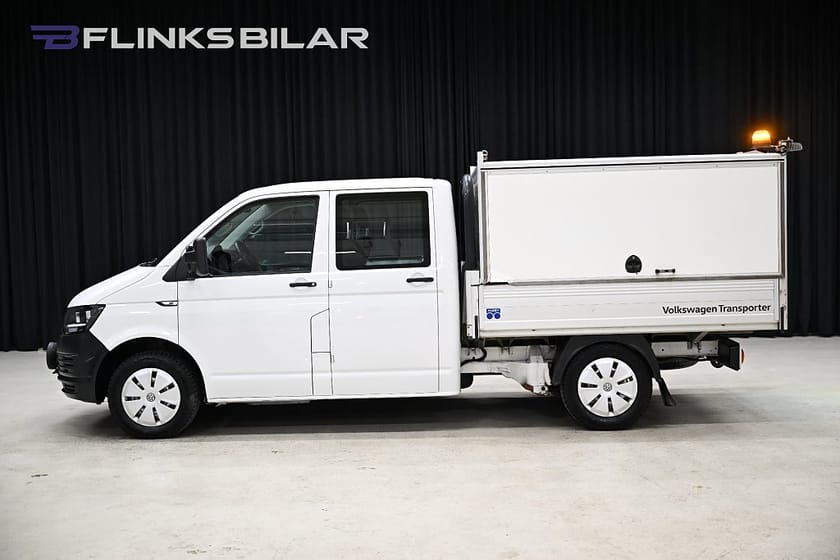 Bild 2 av Volkswagen Transporter Chassi Dubbelhytt 4Motion 150HK Dubbelhytt|Kåpa|Inredd|Drag|Värmare|Moms