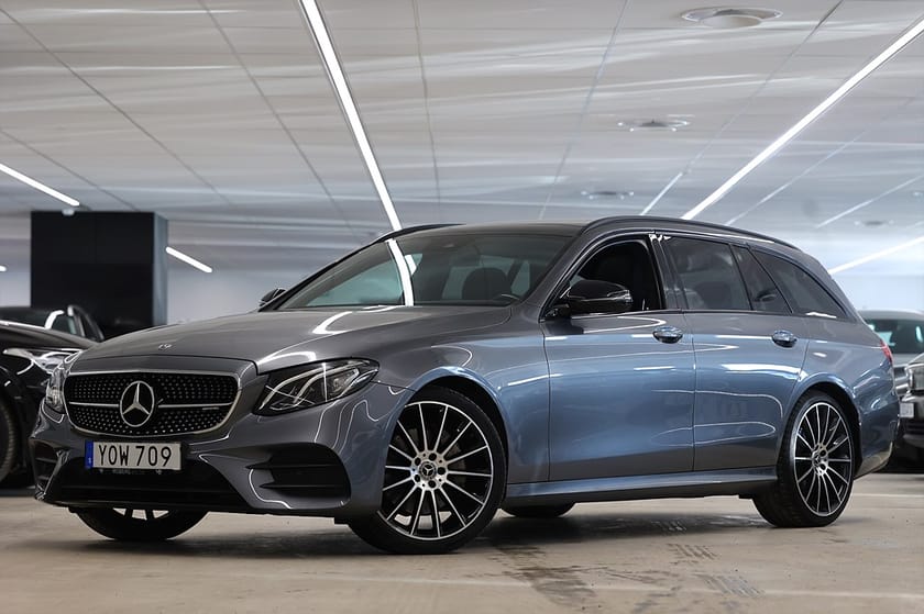 Bild 3 av Mercedes-Benz E 200 T d 150hk AMG Pano 360° Alcantara Night Paket