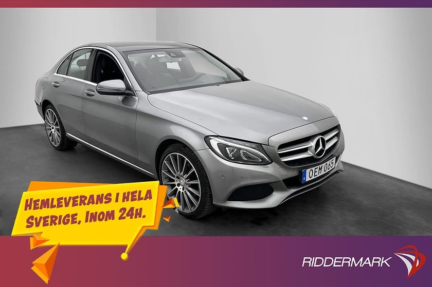 Bild 3 av Mercedes-Benz C 220 d 4MATIC 4M 170hk Dragkrok Halvskinn