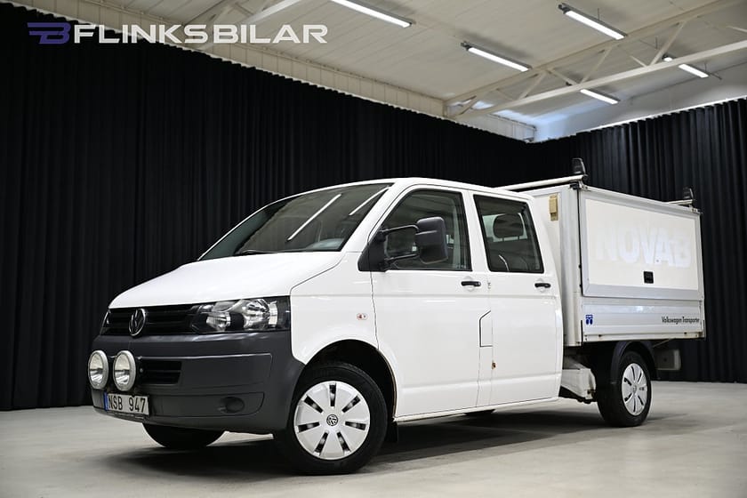 Bild 1 av Volkswagen Transporter Chassi Dubbelhytt 2.0 TDI 140HK Dubbelhytt|Kåpa|Drag|Värmare|M/K-Värmare