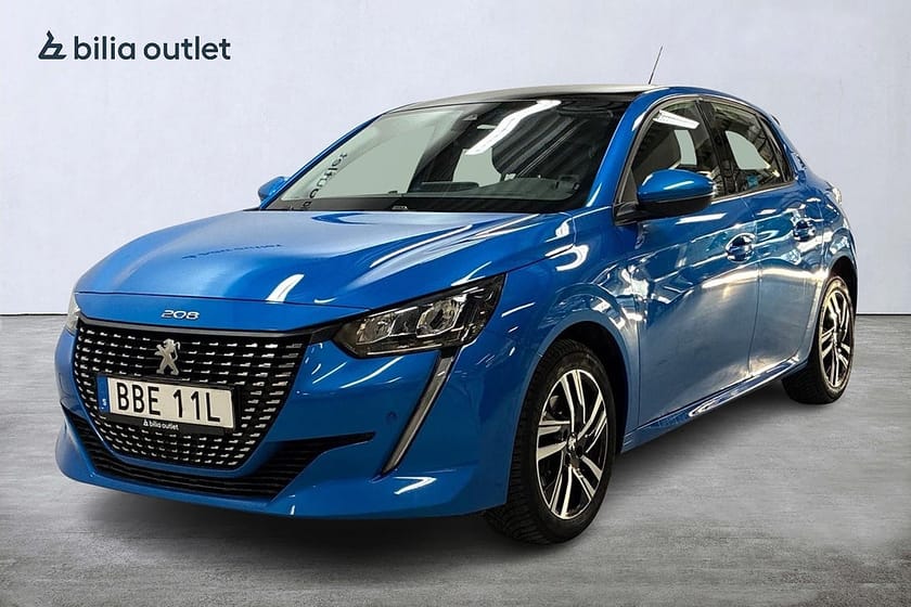 Bild 1 av Peugeot 208 1.2 EAT Allure Sky+ 130hk Panorama Navi Carplay B-kam