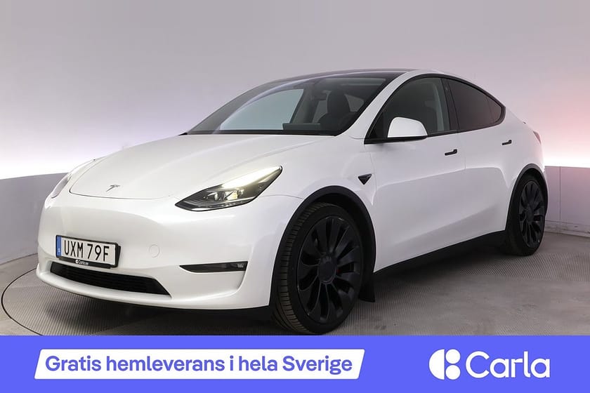 Bild 1 av Tesla Model Y Performance AWD Uppgraderad AutoP. Pano Drag