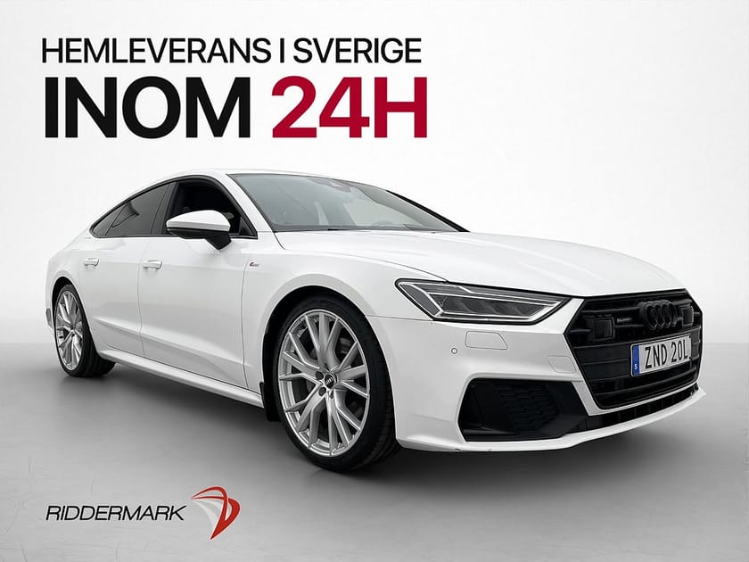 Bild 3 av Audi A7 Sportback 45 TDI quattro S-Line B&O Svart Optik Sportstolar Navi Skinn