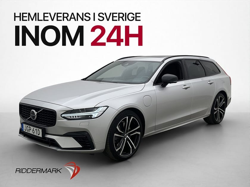 Bild 1 av Volvo V90 T8 AWD R-Design Värmare H/K Dragkrok HUD Pano 360°