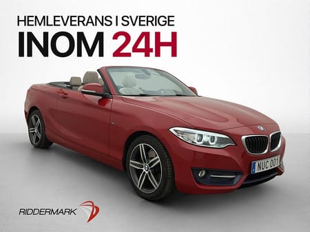 BMW 220i Convertible 220 CAB 184hk Sport Line HiFi P-Sensorer