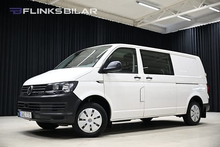 Volkswagen Transporter Kombi DSG 150HK Dubbelhytt|Dubbeldörr|Drag|Värmare|Moms