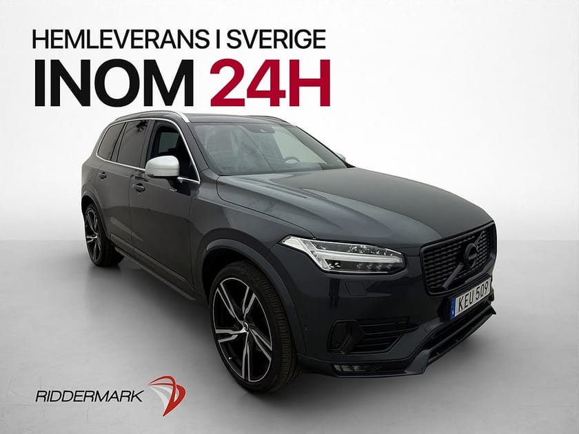 Bild 1 av Volvo XC90 7-seater D5 AWD R-Design 7-Sits Pano HUD Kamera Skinn Drag