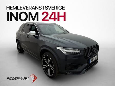 Volvo XC90 7-seater D5 AWD R-Design 7-Sits Pano HUD Kamera Skinn Drag
