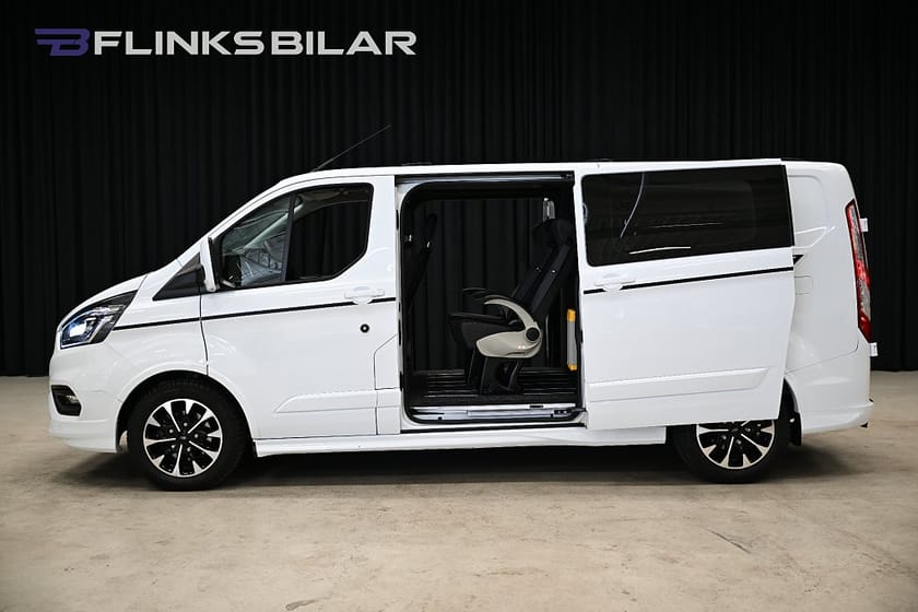 Bild 2 av Ford Transit Custom 320 170HK Automat|Dubbelhytt|Sport|Inredd|Moms|SeUtr