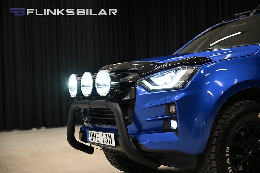 Bild 3 av Isuzu D-Max Crew Cab 163HK Automat|Kåpa|Drag|Värmare|EnÄgare|Leasbar|SeUtr!