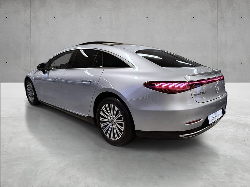 Bilde 3 av Mercedes-Benz EQS 500 4MATIC Skinn/Panorama soltak/Burmester/PAF/Kjøreassistent/