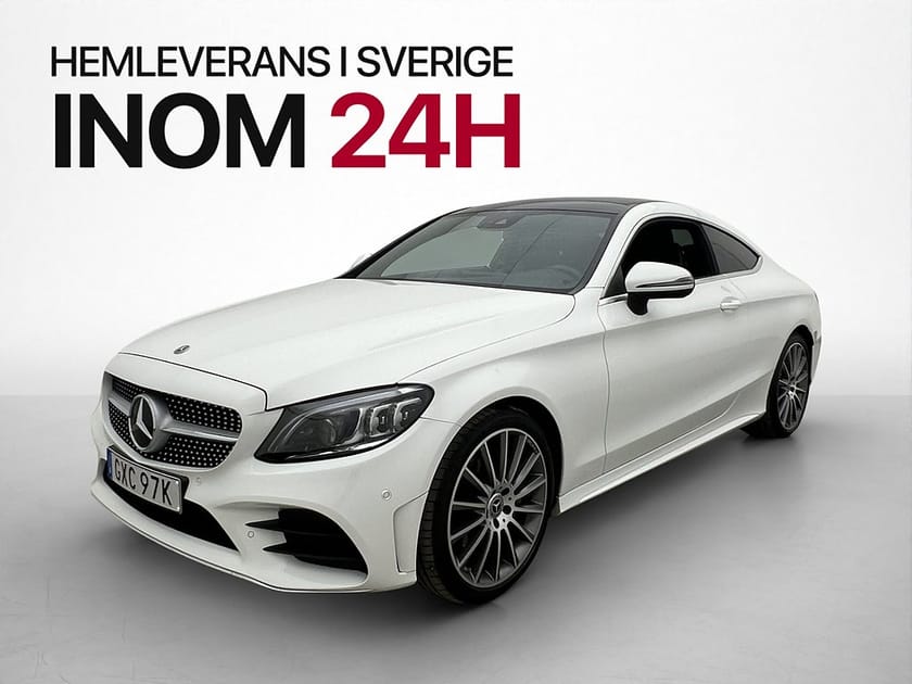 Bild 2 av Mercedes-Benz C 200 Coupé C200 AMG Pano Burmester Värm Kamera 184h