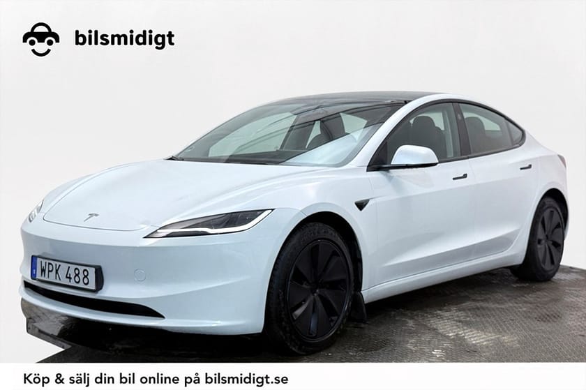 Bild 1 av Tesla Model 3 Long Range AWD Drag Pano Läder Värmepump 400 hk