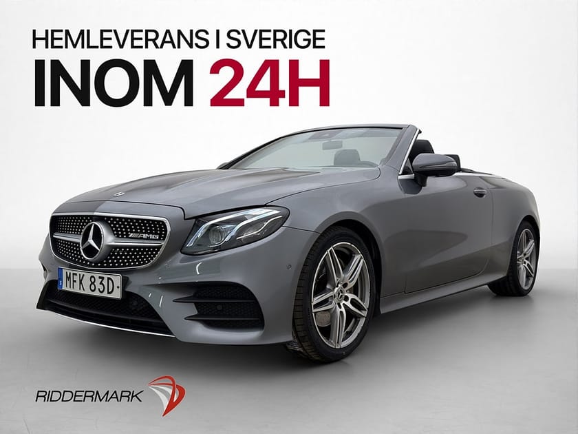 Bild 3 av Mercedes-Benz E 200 Cabriolet AMG Wide Burmester 360° Skinn
