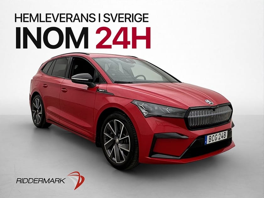 Bild 1 av Škoda Enyaq iV 80x Skoda 265hk Sportline Dragkrok Kamera CarPlay