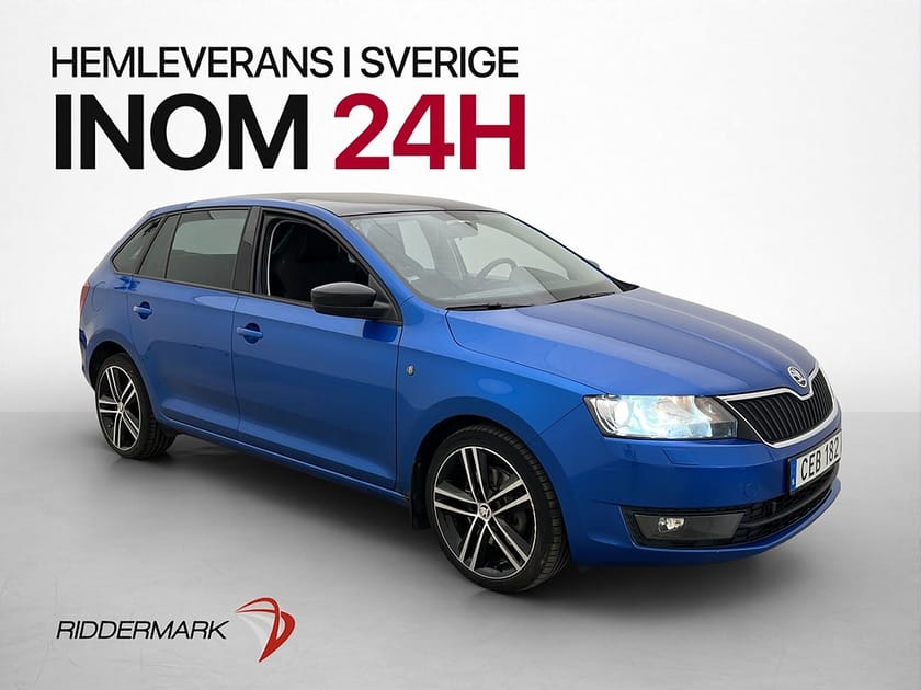 Bild 3 av Škoda Rapid Spaceback Skoda TSI 122hk Style Plus Pano P-Sensorer Farthållare